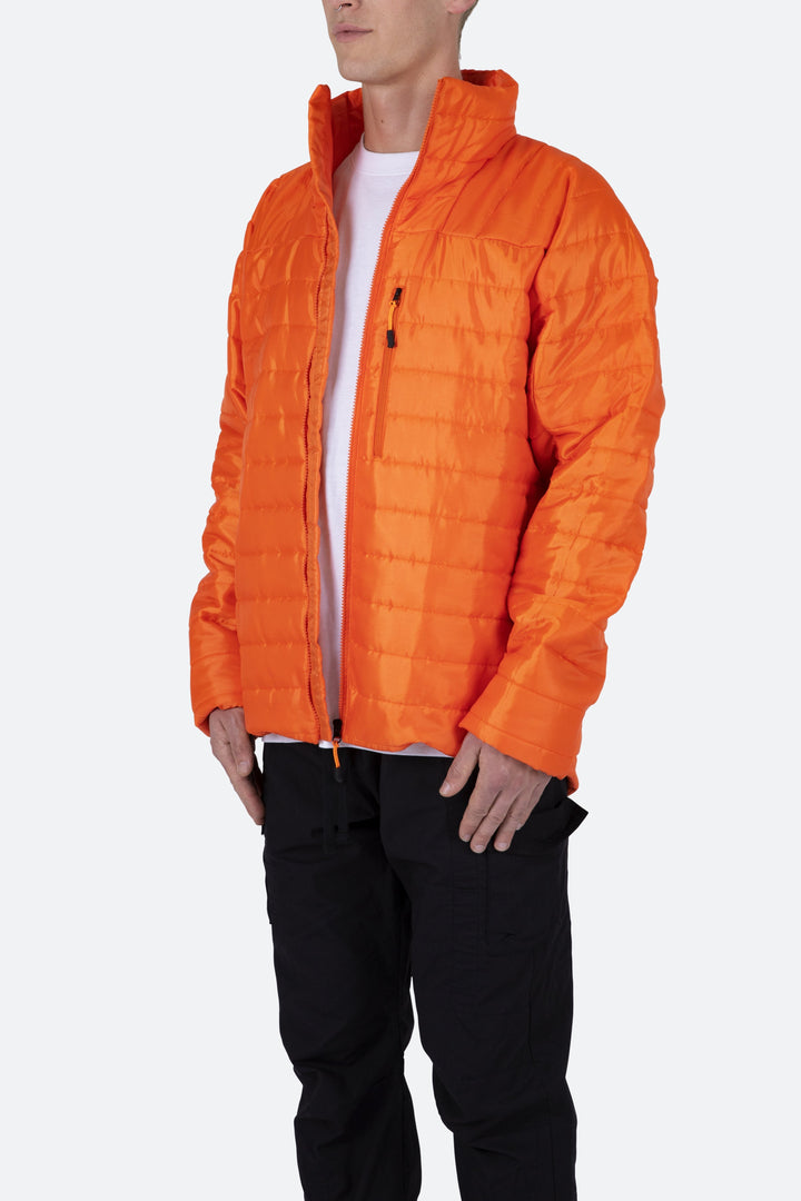 Mnml Outerwear Layering Quilted Jacket - Orange 4 Mnml Outerwear Layering Quilted Jacket - Orange