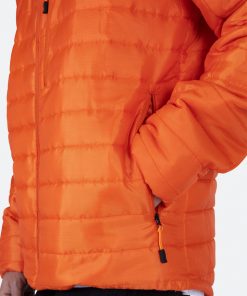 Mnml Outerwear Layering Quilted Jacket - Orange 14 Mnml Outerwear Layering Quilted Jacket - Orange