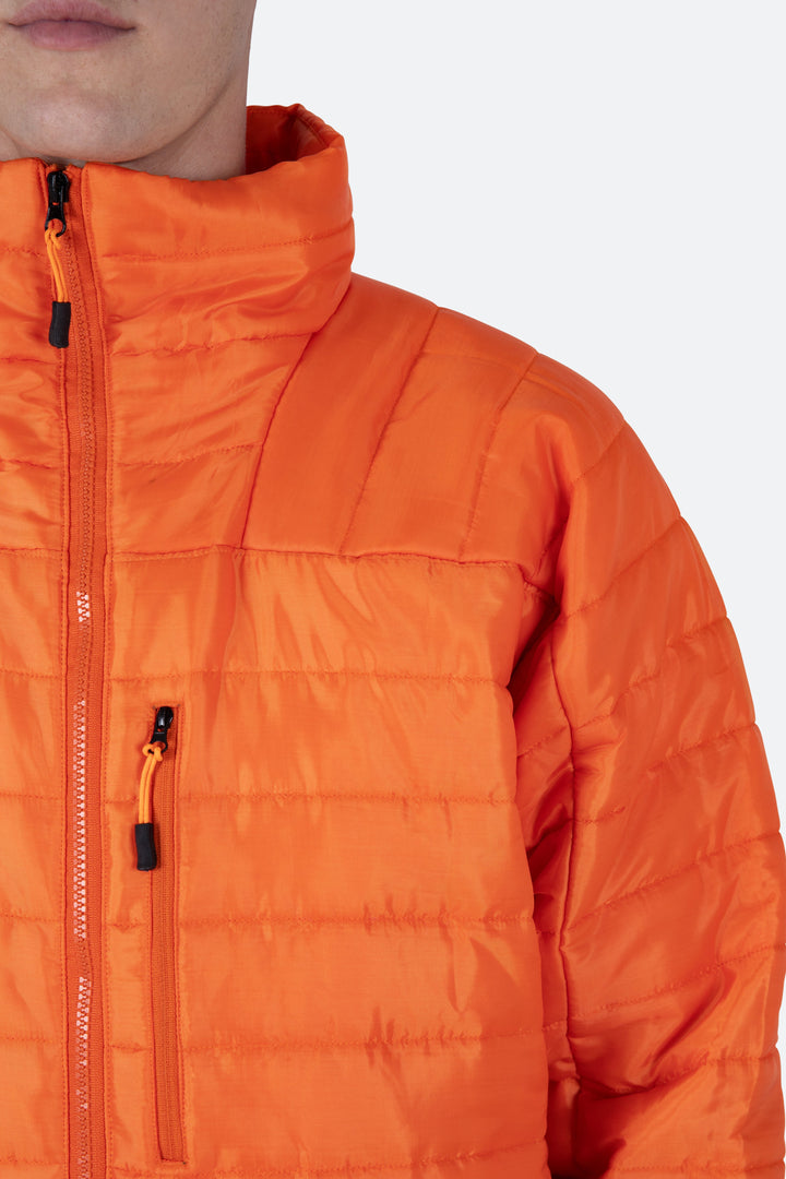 Mnml Outerwear Layering Quilted Jacket - Orange 8 Mnml Outerwear Layering Quilted Jacket - Orange