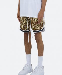 Mnml Bottoms Leopard Basketball Shorts - Orange/Black 10 Mnml Bottoms Leopard Basketball Shorts - Orange/Black