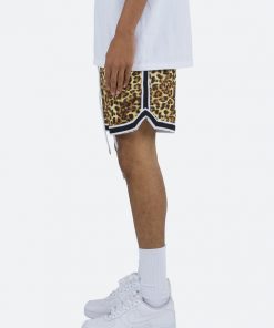 Mnml Bottoms Leopard Basketball Shorts - Orange/Black 11 Mnml Bottoms Leopard Basketball Shorts - Orange/Black