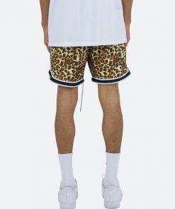 Mnml Bottoms Leopard Basketball Shorts - Orange/Black 12 Mnml Bottoms Leopard Basketball Shorts - Orange/Black