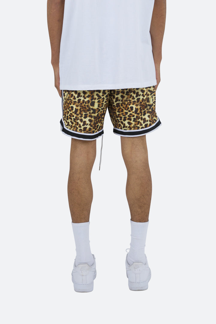 Mnml Bottoms Leopard Basketball Shorts - Orange/Black 5 Mnml Bottoms Leopard Basketball Shorts - Orange/Black