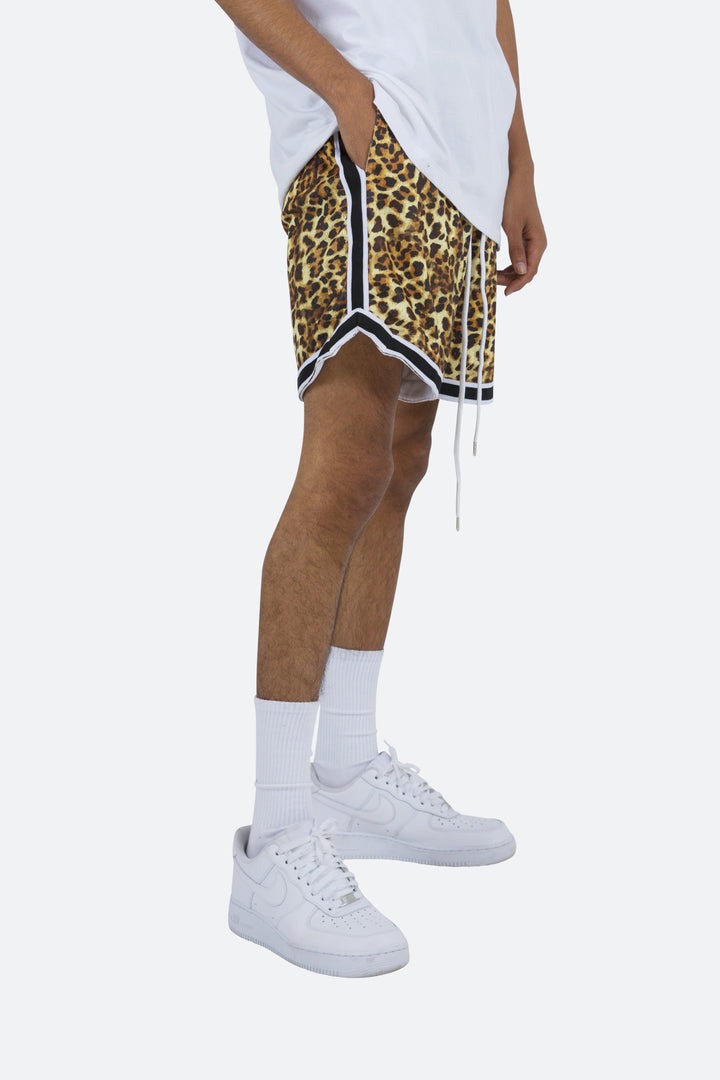 Mnml Bottoms Leopard Basketball Shorts - Orange/Black 6 Mnml Bottoms Leopard Basketball Shorts - Orange/Black