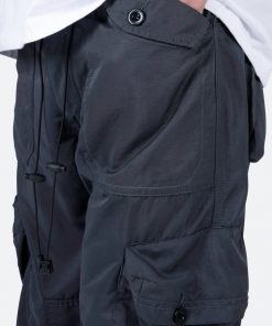 Mnml Lightweight Cinch Cargo Pants - Faded Black