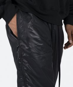 Mnml Lined Nylon Pants - Black