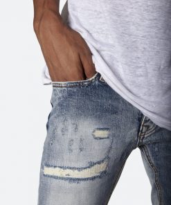 Mnml M1 Repaired Slim Denim - Blue