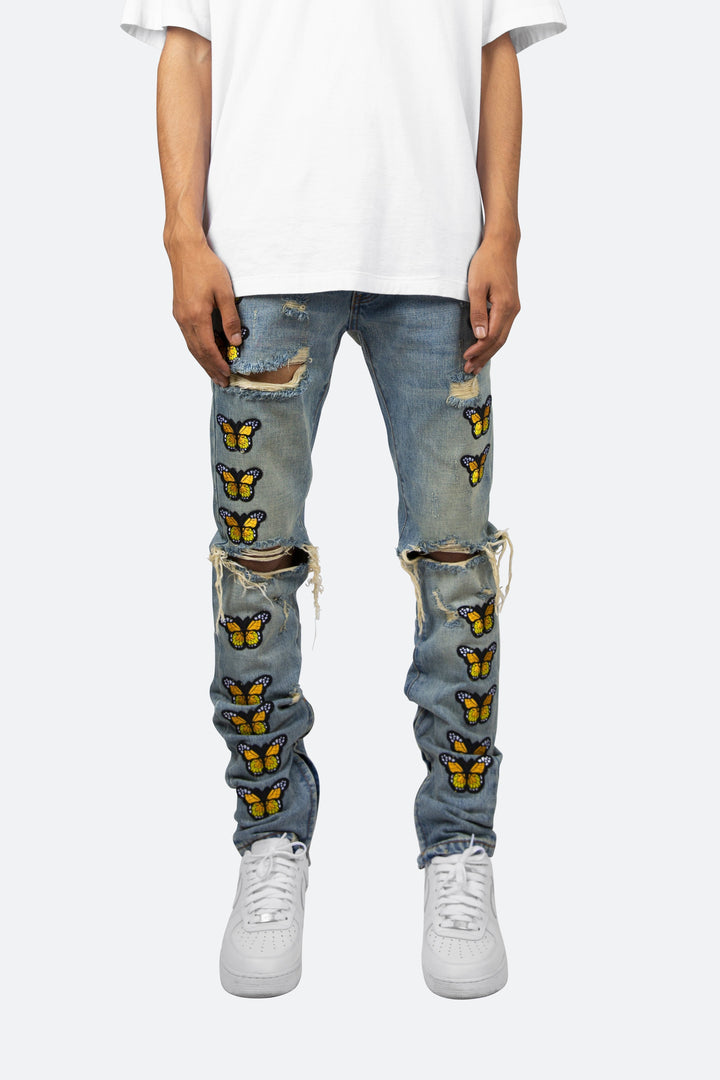 Mnml M188 Butterfly Slim Denim - Blue 2 Mnml M188 Butterfly Slim Denim - Blue