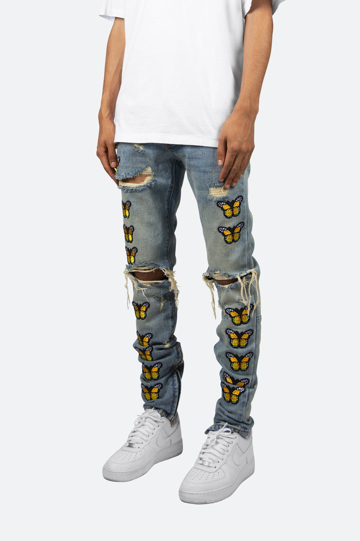 Mnml M188 Butterfly Slim Denim - Blue 3 Mnml M188 Butterfly Slim Denim - Blue