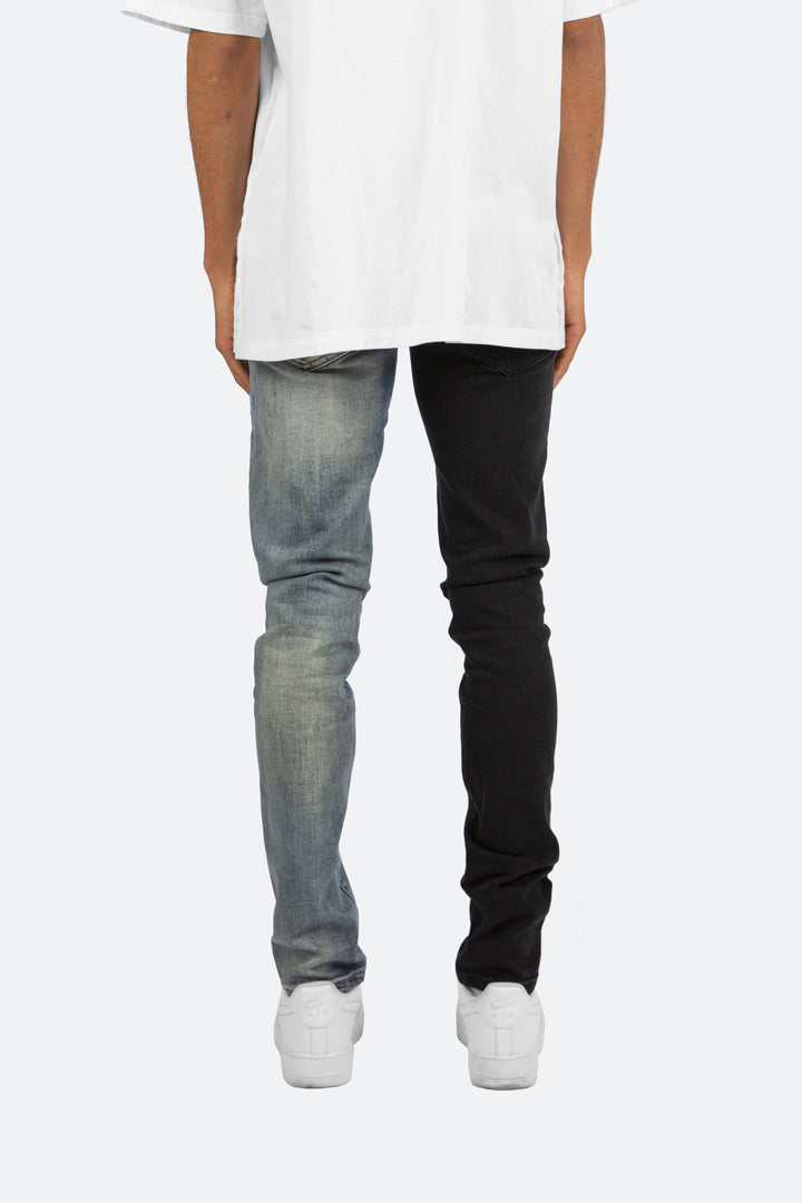 Mnml M307 Slim Denim - Blue/Black 5 Mnml M307 Slim Denim - Blue/Black