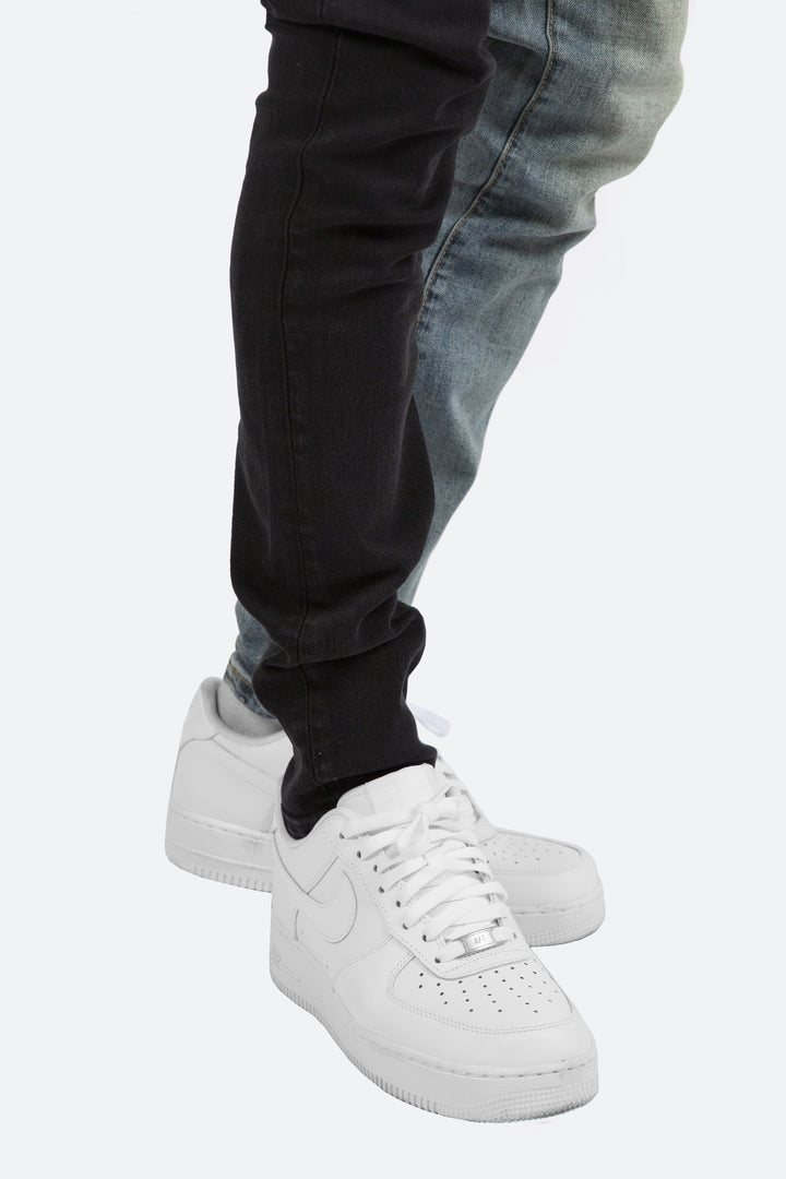 Mnml M307 Slim Denim - Blue/Black 6 Mnml M307 Slim Denim - Blue/Black