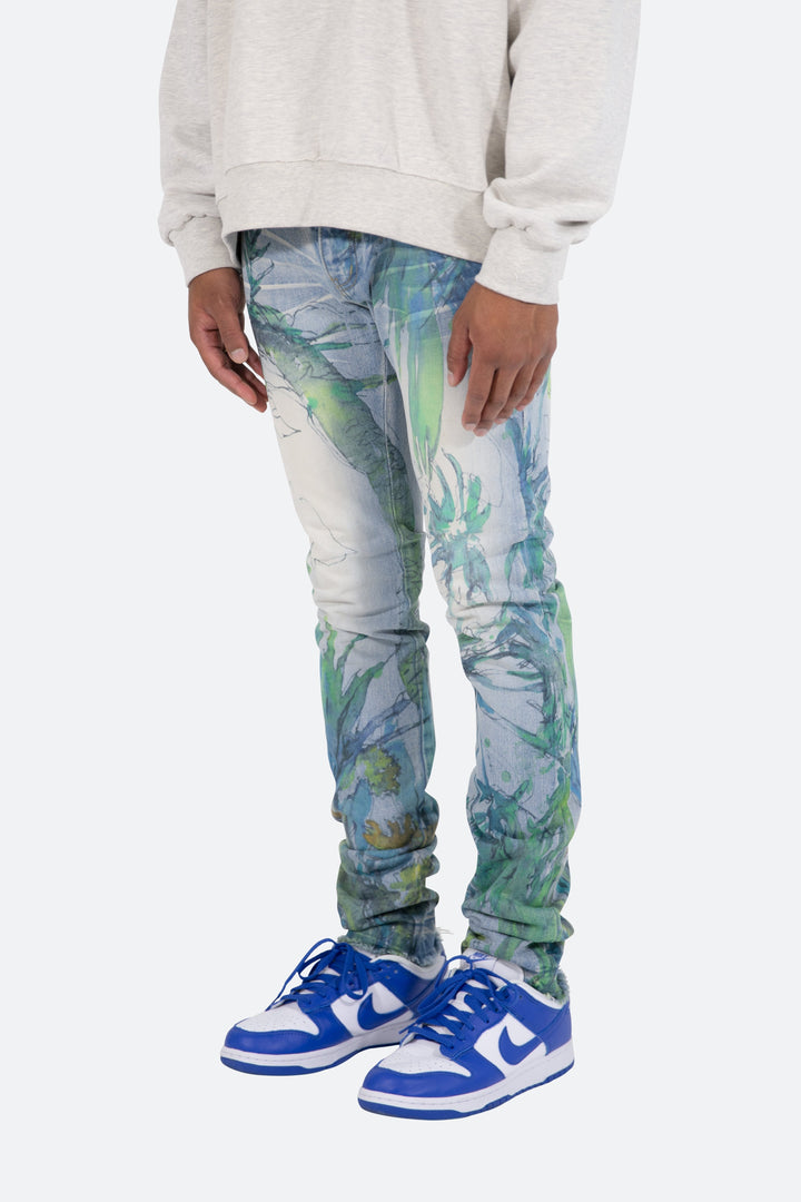 Mnml M312 Overlay Slim Denim - Blue 3 Mnml M312 Overlay Slim Denim - Blue