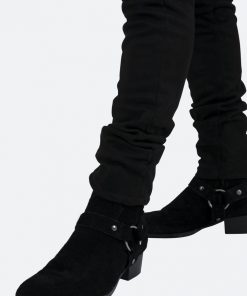 Mnml M318 Suede Slim Pants - Black