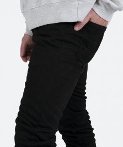 Mnml M318 Suede Slim Pants - Black