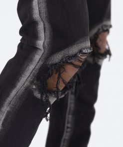 Mnml M340 Chalk Slim Denim - Black/White