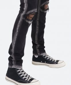 Mnml M340 Chalk Slim Denim - Black/White