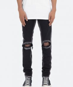 Mnml M340 Chalk Slim Denim - Black/White
