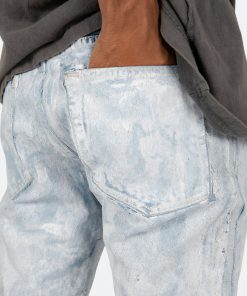 Mnml M358 Painted Slim Denim - Blue/White