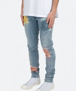 Mnml M360 Burst Slim Denim - Light Blue