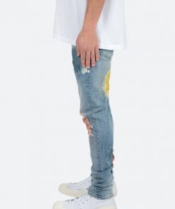 Mnml M360 Burst Slim Denim - Light Blue