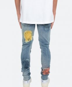 Mnml M360 Burst Slim Denim - Light Blue