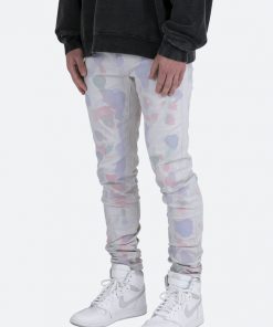 Mnml M363 Painted Slim Denim - Off White