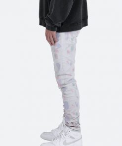 Mnml M363 Painted Slim Denim - Off White
