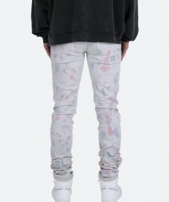 Mnml M363 Painted Slim Denim - Off White