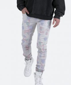 Mnml M363 Painted Slim Denim - Off White