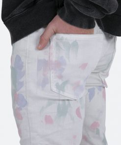 Mnml M363 Painted Slim Denim - Off White