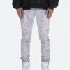 Mnml M363 Painted Slim Denim - Off White