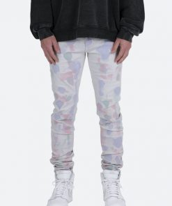 Mnml M363 Painted Slim Denim - Off White