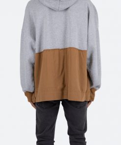 Mnml Outerwear Mash Up Hoodie - Grey 10 Mnml Outerwear Mash Up Hoodie - Grey