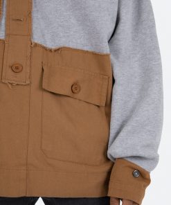 Mnml Outerwear Mash Up Hoodie - Grey 12 Mnml Outerwear Mash Up Hoodie - Grey