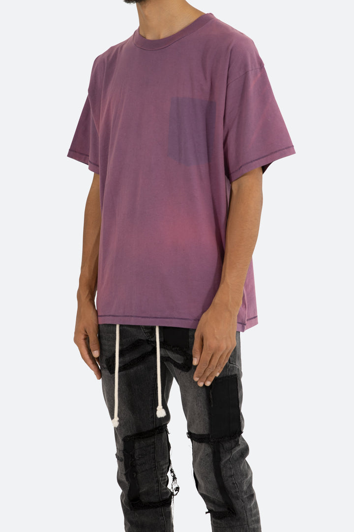 Mnml Missing Pocket Tee - Purple Tops 3 Mnml Missing Pocket Tee - Purple Tops