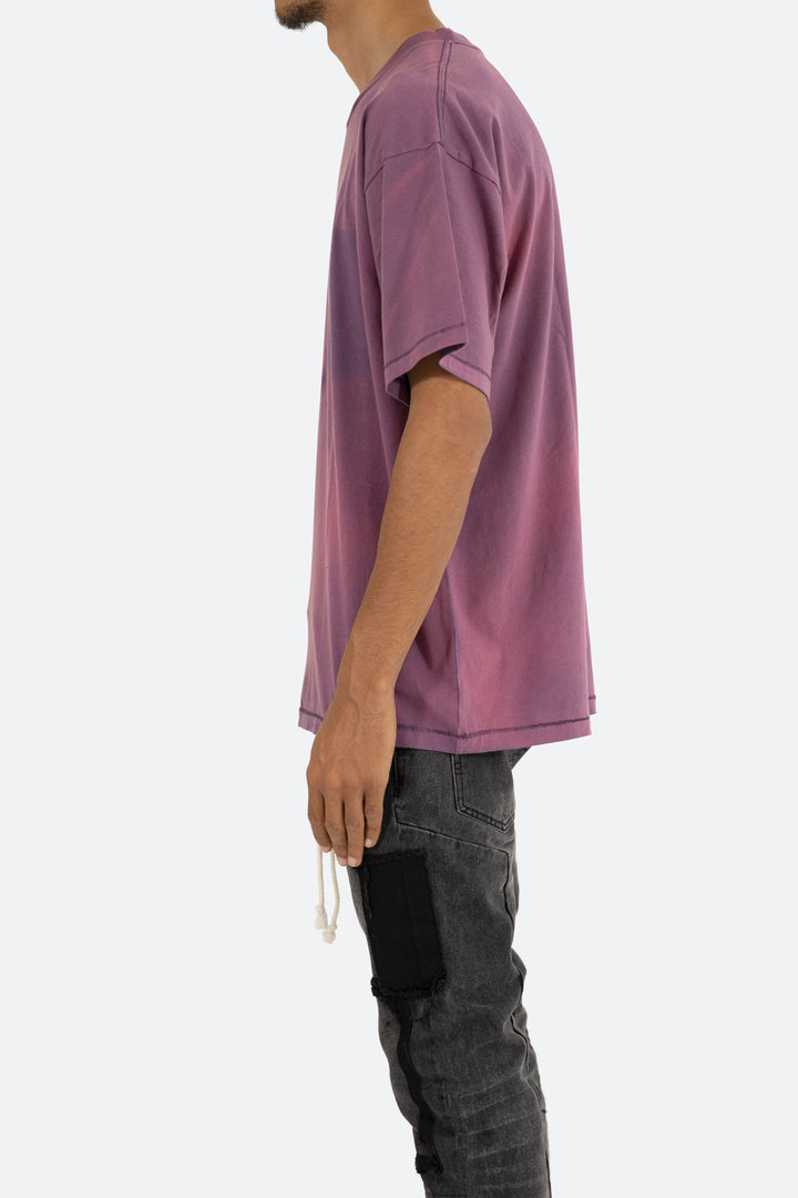 Mnml Missing Pocket Tee - Purple Tops 4 Mnml Missing Pocket Tee - Purple Tops
