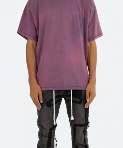Mnml Missing Pocket Tee - Purple Tops