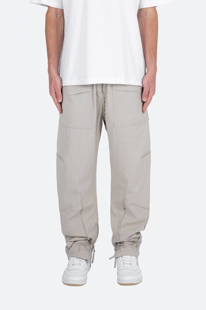 Mnml Multi Zip Cargo Pants - Stone 2 Mnml Multi Zip Cargo Pants - Stone