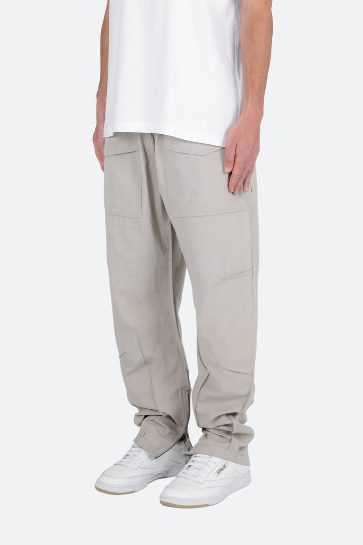 Mnml Multi Zip Cargo Pants - Stone 3 Mnml Multi Zip Cargo Pants - Stone