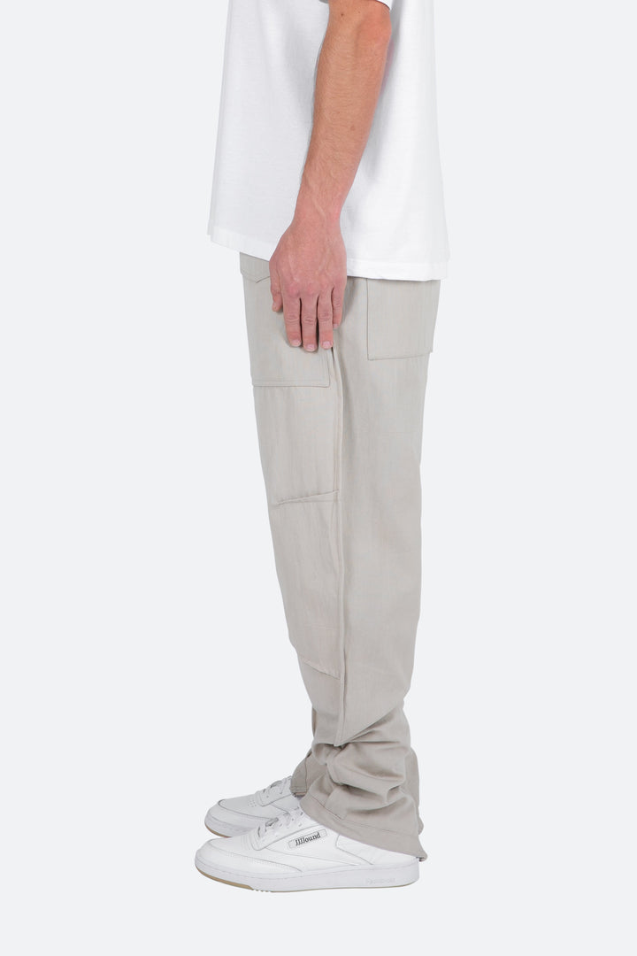 Mnml Multi Zip Cargo Pants - Stone 4 Mnml Multi Zip Cargo Pants - Stone