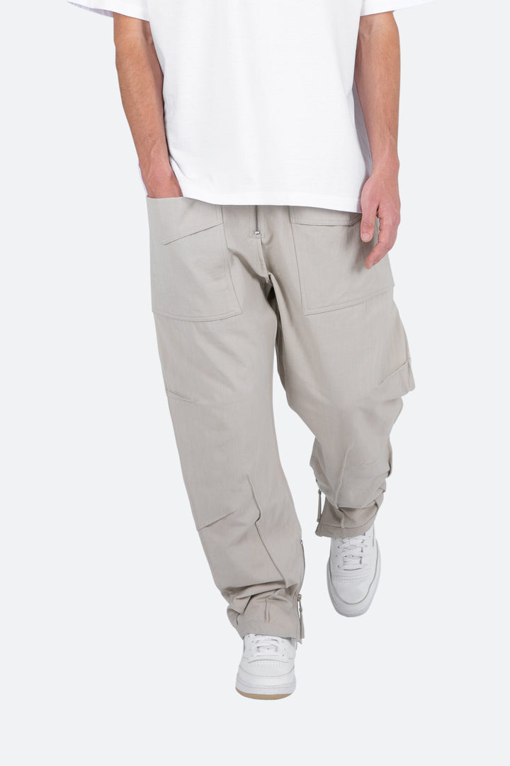Mnml Multi Zip Cargo Pants - Stone 6 Mnml Multi Zip Cargo Pants - Stone