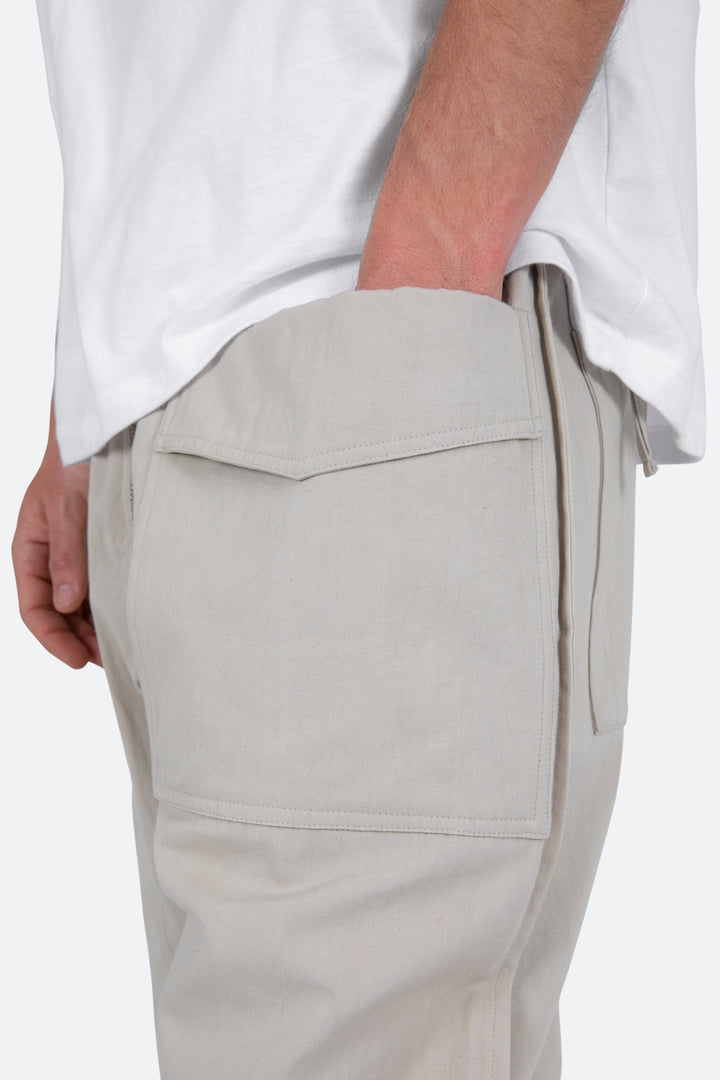 Mnml Multi Zip Cargo Pants - Stone 7 Mnml Multi Zip Cargo Pants - Stone