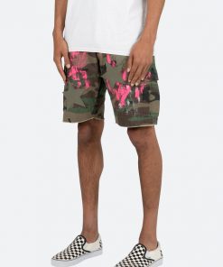 Mnml Painted Cargo Shorts - Camo 9 Mnml Painted Cargo Shorts - Camo