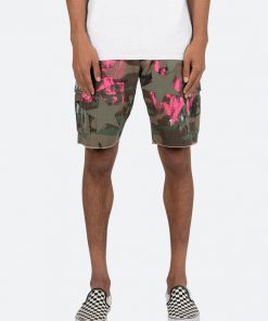 Mnml Painted Cargo Shorts - Camo
