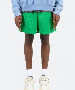 Mnml Painter Mesh Shorts - Green