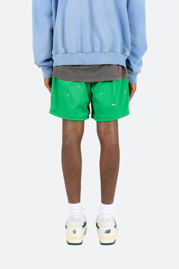 Mnml Painter Mesh Shorts - Green 5 Mnml Painter Mesh Shorts - Green