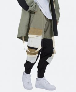 Mnml Paneled Strap Cargo Pants - Green/Black 12 Mnml Paneled Strap Cargo Pants - Green/Black