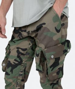 Mnml Patch Pocket Flare Cargo Pants - Camo 12 Mnml Patch Pocket Flare Cargo Pants - Camo