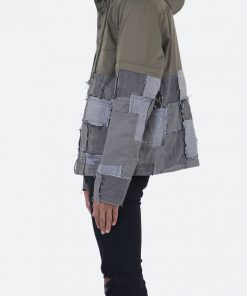 Mnml Patchwork Anorak Jacket - Olive Outerwear 11 Mnml Patchwork Anorak Jacket - Olive Outerwear