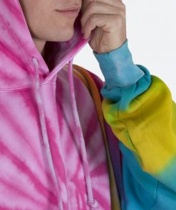 Mnml Outerwear Patchwork Dyed Hoodie - Multi